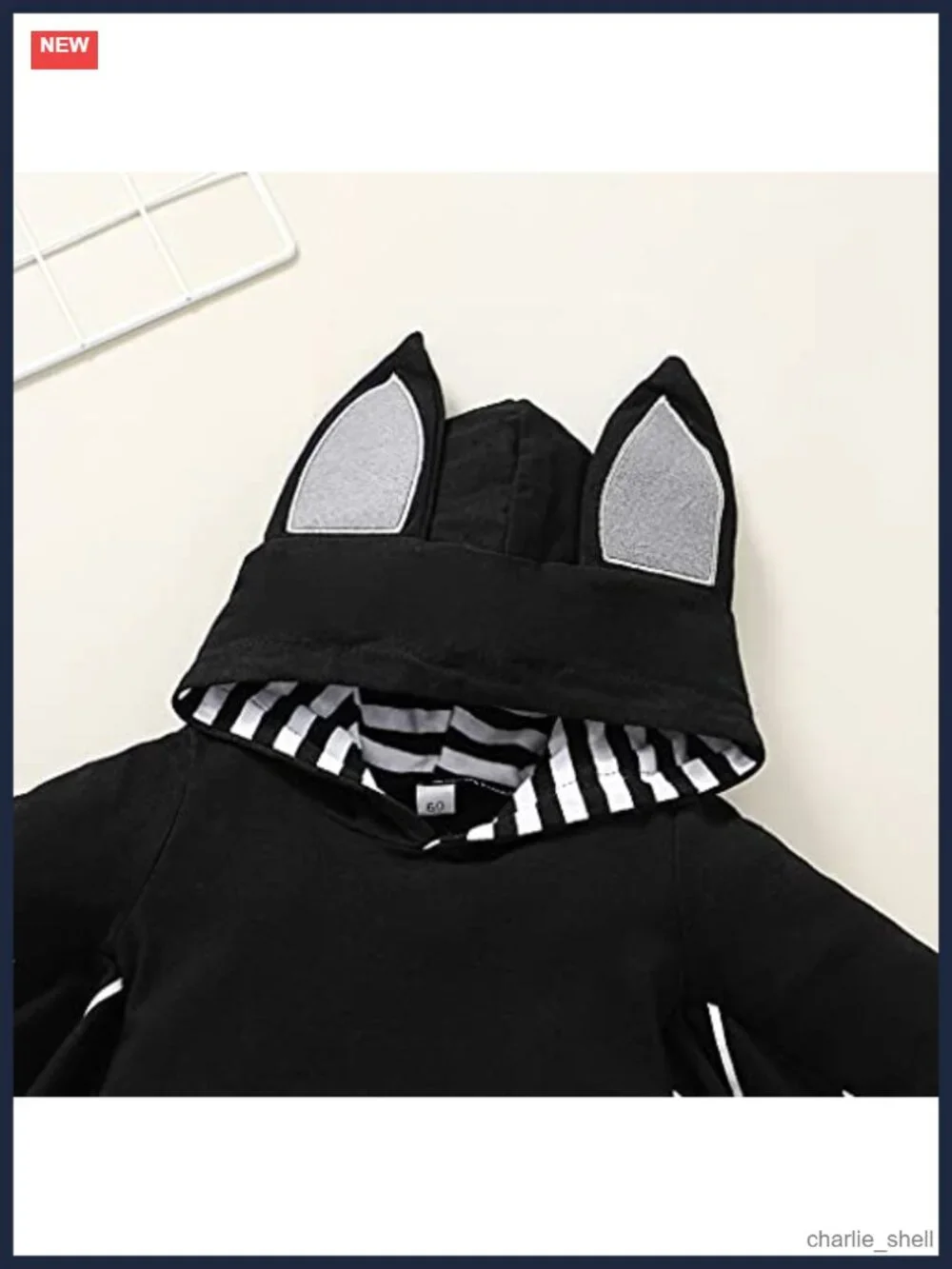 Baby Halloween Bat Romper Hooded Jumpsuit Cosplay Costume